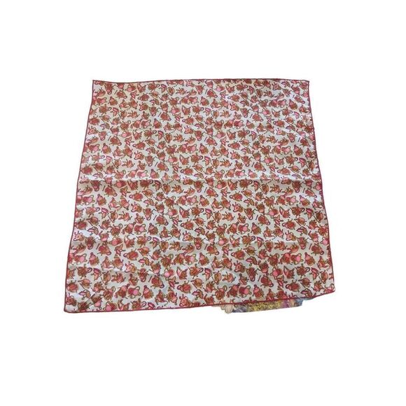 Vintage head scarf repeating pattern drum vibrant vivid authentic - Picture 1 of 3